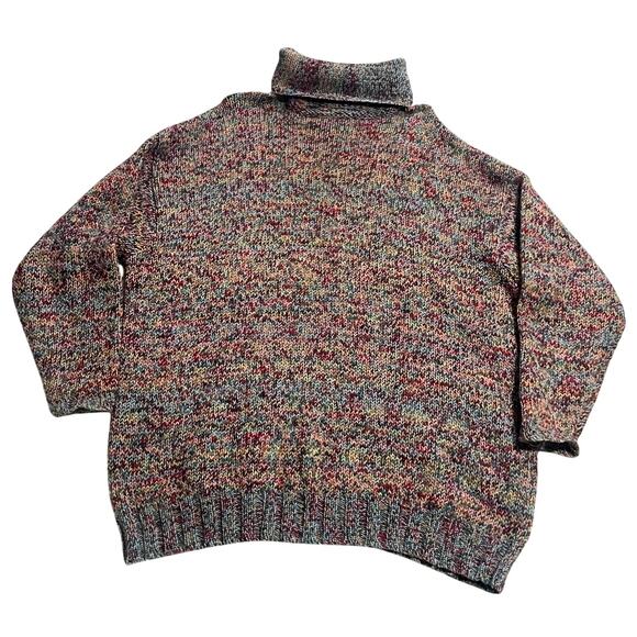 VTG Express Wool Alpaca Sweater Y2K Turtleneck Womens Sz Small Chunky Oversized - Picture 1 of 8